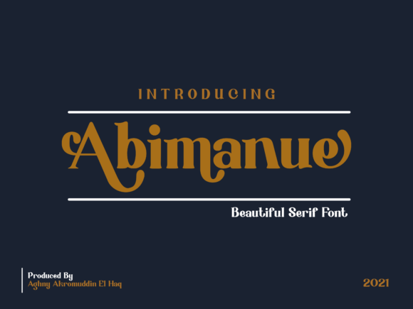 Abimanue: A Versatile Display Font for Creative Projects