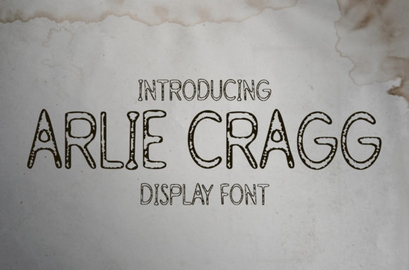 Arlie Cragg Font for Handmade Creations and Display Designs