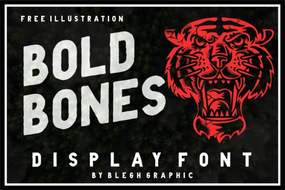 Bold Bones Display Font for Impactful Campaign Design