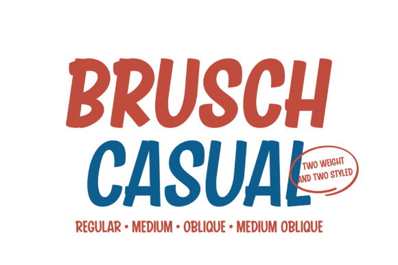 Brusch Casual Font for Editorial Design and Creative Projects