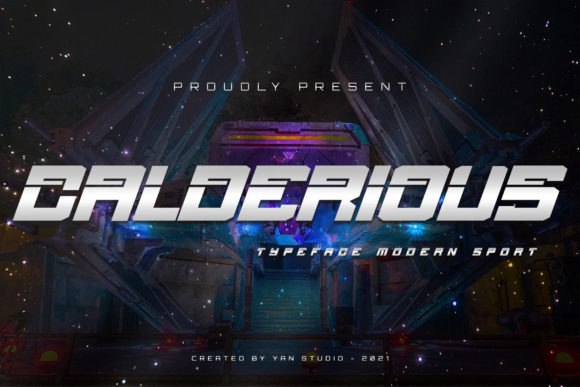 Calderious: The Bold Robotic Display Font for Modern Brands