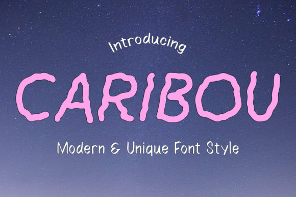 Caribou Font: Playful Display Typography for Digital Projects
