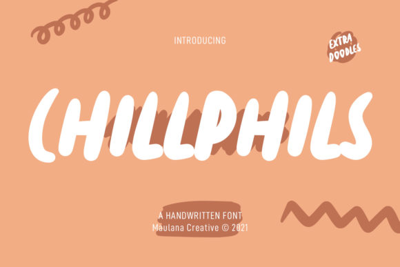 Chillphils Font: A Paint Brushed Display Typeface for Editorial Design
