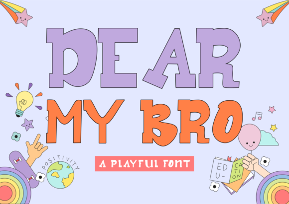Dear My Bro Font: A Bold Display Typeface for Creative Campaigns