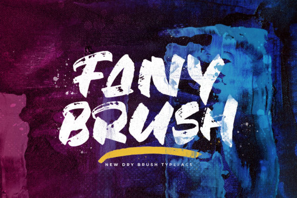 Fany Brush Font: A Textured Hand Brush Display Typeface for Creative Branding