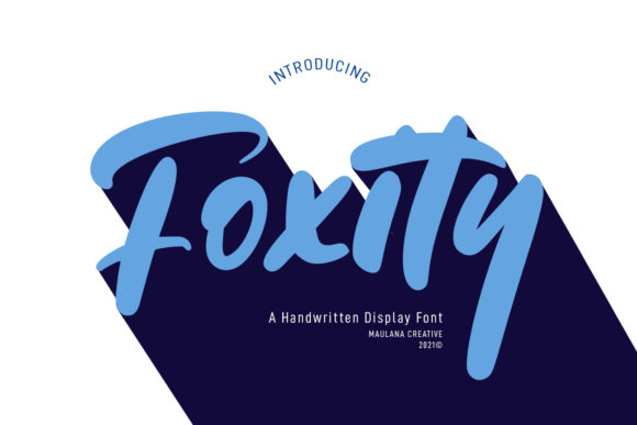Foxity: A Playful Display Font for Creative Projects