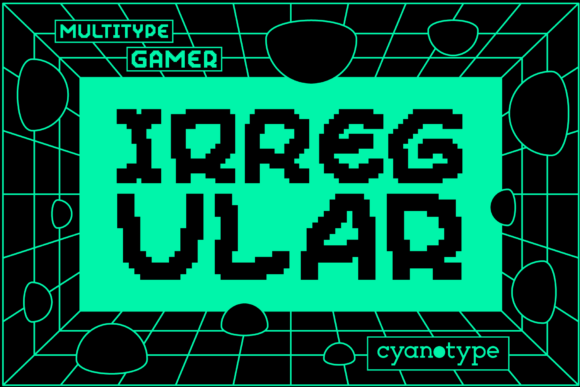 Gamer Irregular Font for Modern Branding and Display Design