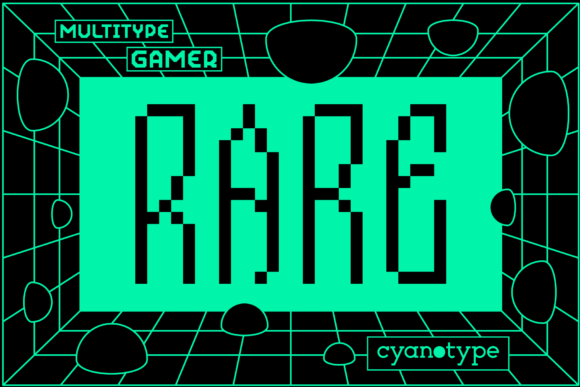 Gamer Rare Font: A Pixelated Display Typeface for Creative Projects