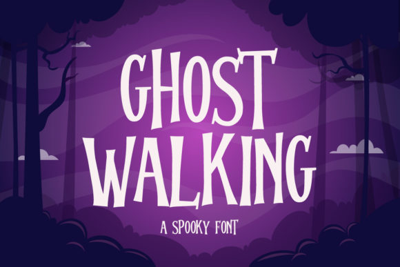 Ghost Walking Font for Spooky and Creative Branding Projects