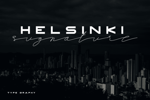 Helsinki Signature Typeface for Modern Editorial Design