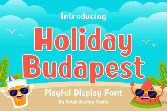 Holiday Budapest Font for Editorial Design and Branding