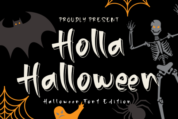 Holla Halloween Font: A Quirky Display Typeface for Engaging Editorial Design