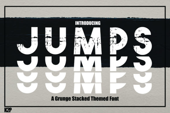 Jumps Display Font Review: Bold and Textured for Creative Branding