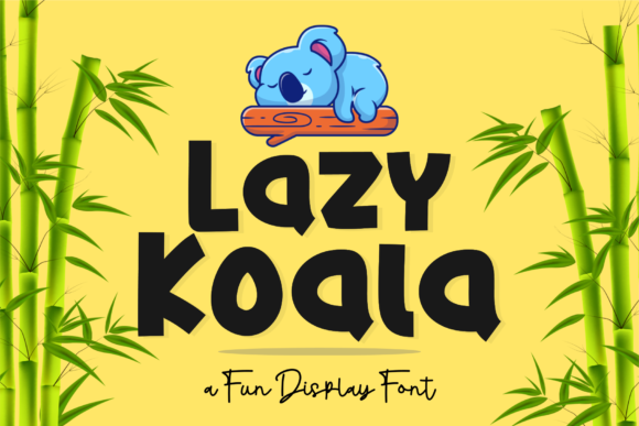Lazy Koala Font: A Playful Display Typeface for Engaging Editorial Design