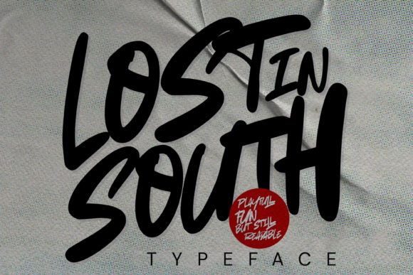 Lost in South: A Bold Display Font for Creative Projects