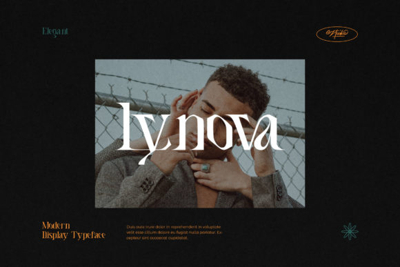 Lynova Display Font for Editorial Branding