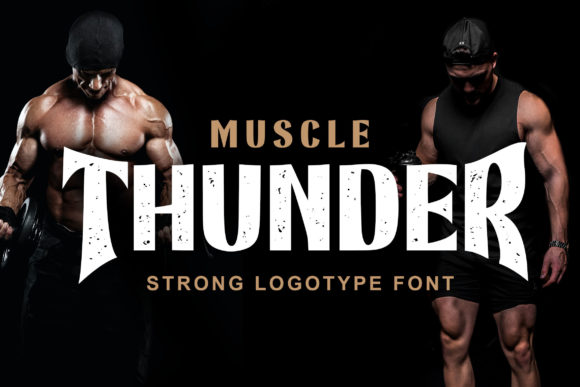 Muscle Thunder Display Font Review for Bold Craft Branding