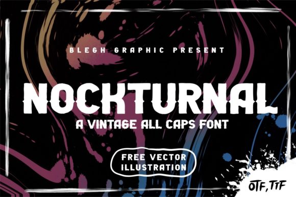 Nockturnal Font: A Display Typeface That Elevates Brand Visuals