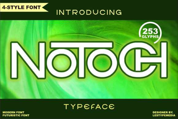 Notoch Font for Modern Branding and Display Design