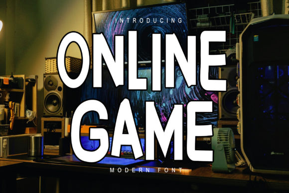 Online Game Font: A Bold Display Typeface for Creative Makers