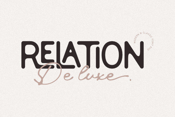 Relation De Luxe Font: A Vintage-Inspired Display Typeface for Makers