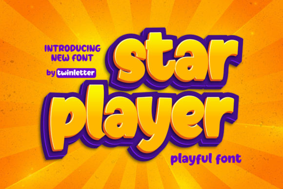 Star Player Display Font for Playful Web Design