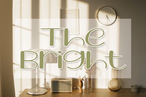 The Bright Font for Modern Web Design Projects