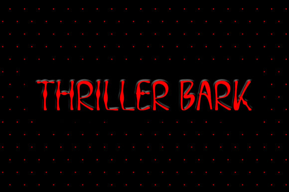 Thriller Bark Font for Spooky and Creative Designs