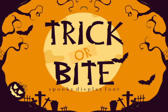 Trick or Bite Font: A Spooky Display Typeface for Creative Projects