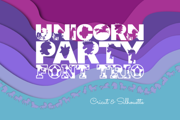 Unicorn Party Trio Font for Creative Campaigns