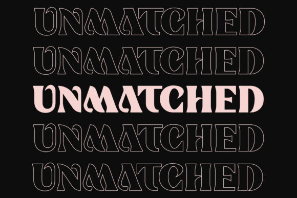 Unmatched Font: A Display Typeface for Editorial Magic