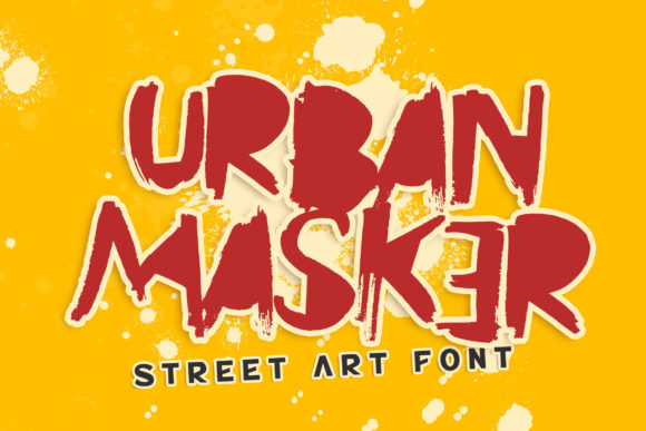 Urban Masker: A Graffiti Display Font for Bold Handmade Brands