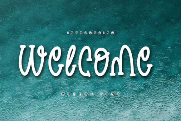 Welcome Font: A Whimsical Display Typeface for Engaging Editorial Design